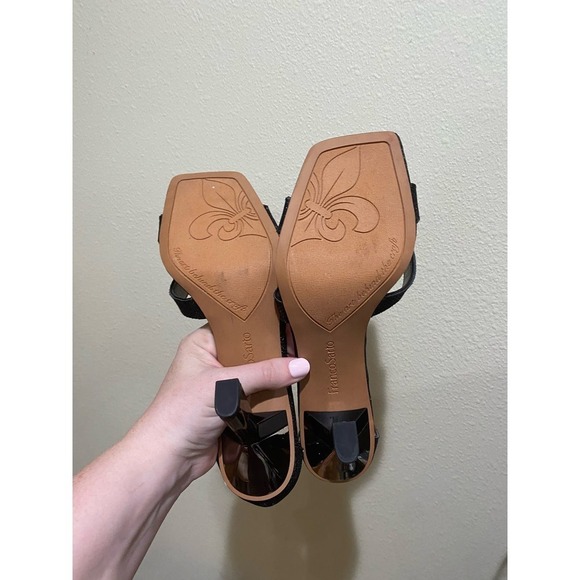 Franco Sarto Rania 2 Ankle Stiletto Heels Black size 8.5 - Picture 8 of 9